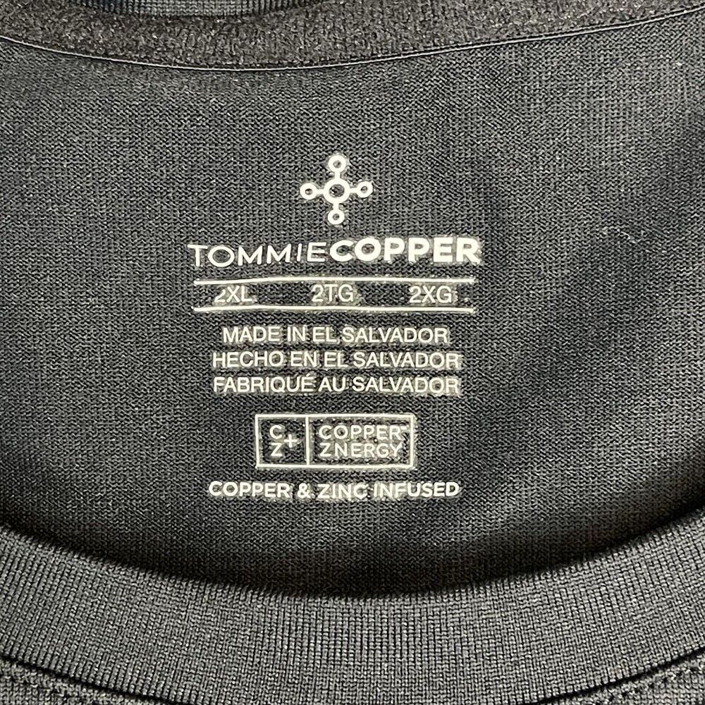 Tommie Copper T Shirt Mens XXL Black Copper‎ Zinc Infused Short Sleeve Tee Adult - Picture 6 of 10
